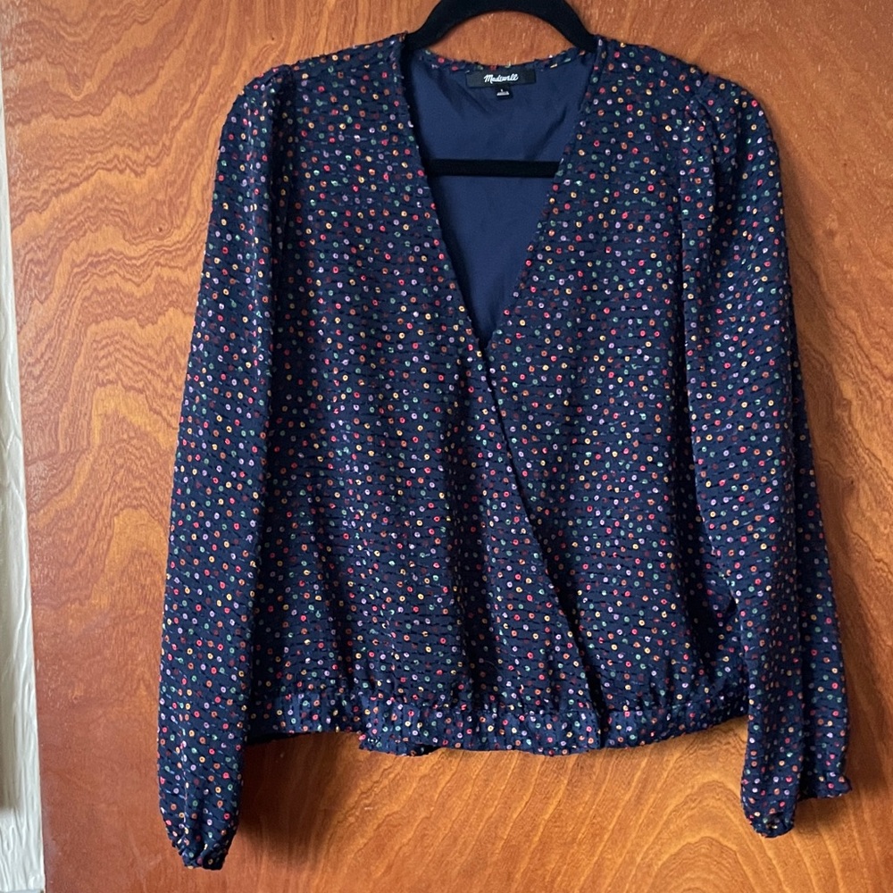 Madewell faux wrap top